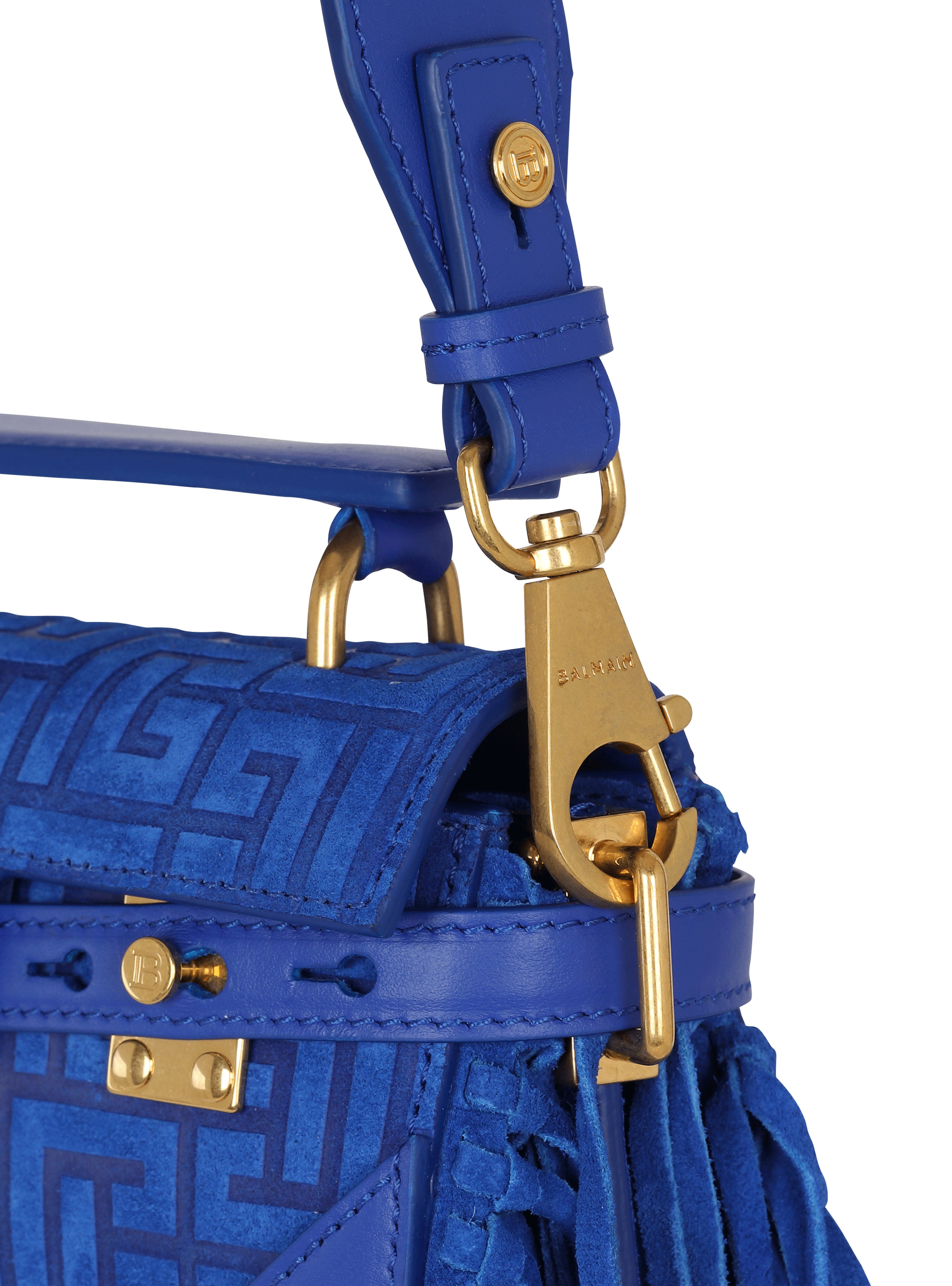 B-Buzz 19 fringed bag with suede embossed monogram - 5
