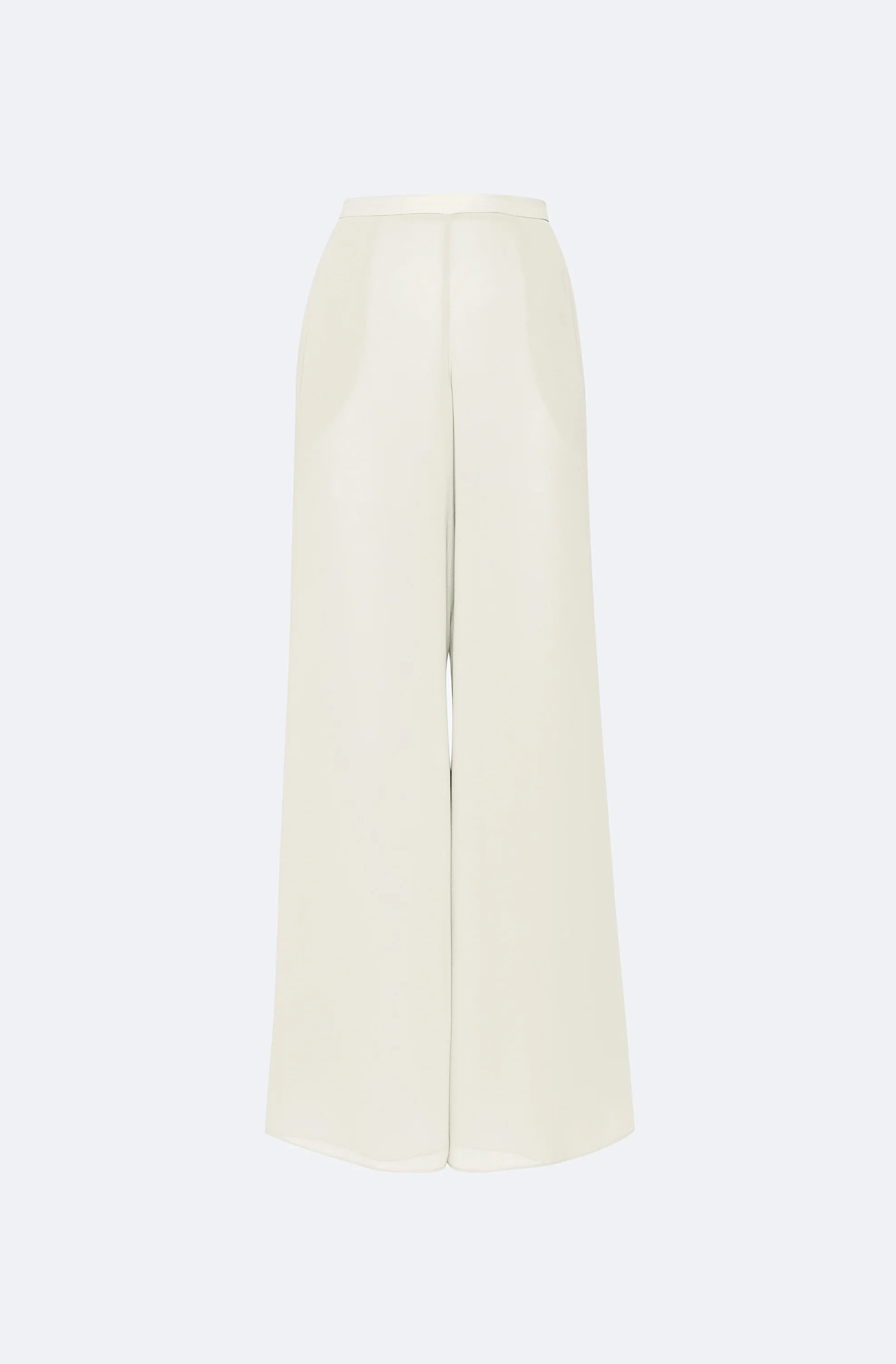Lightweight Georgette Wide Leg Pant With Pockets - 1