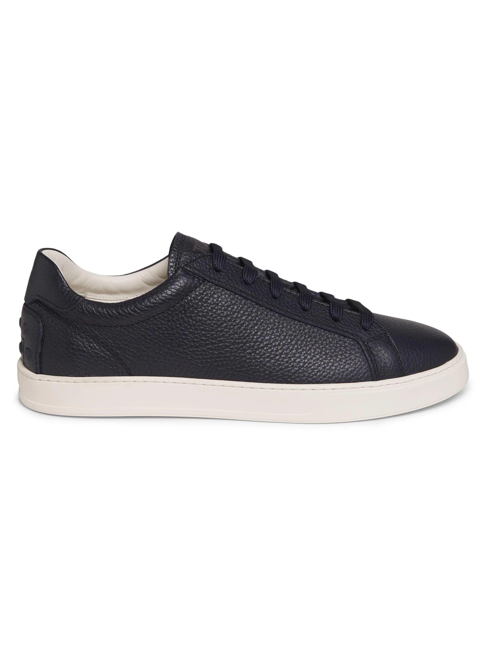 Men's Moccassino Gomma Leather Sneakers - Blue - 1