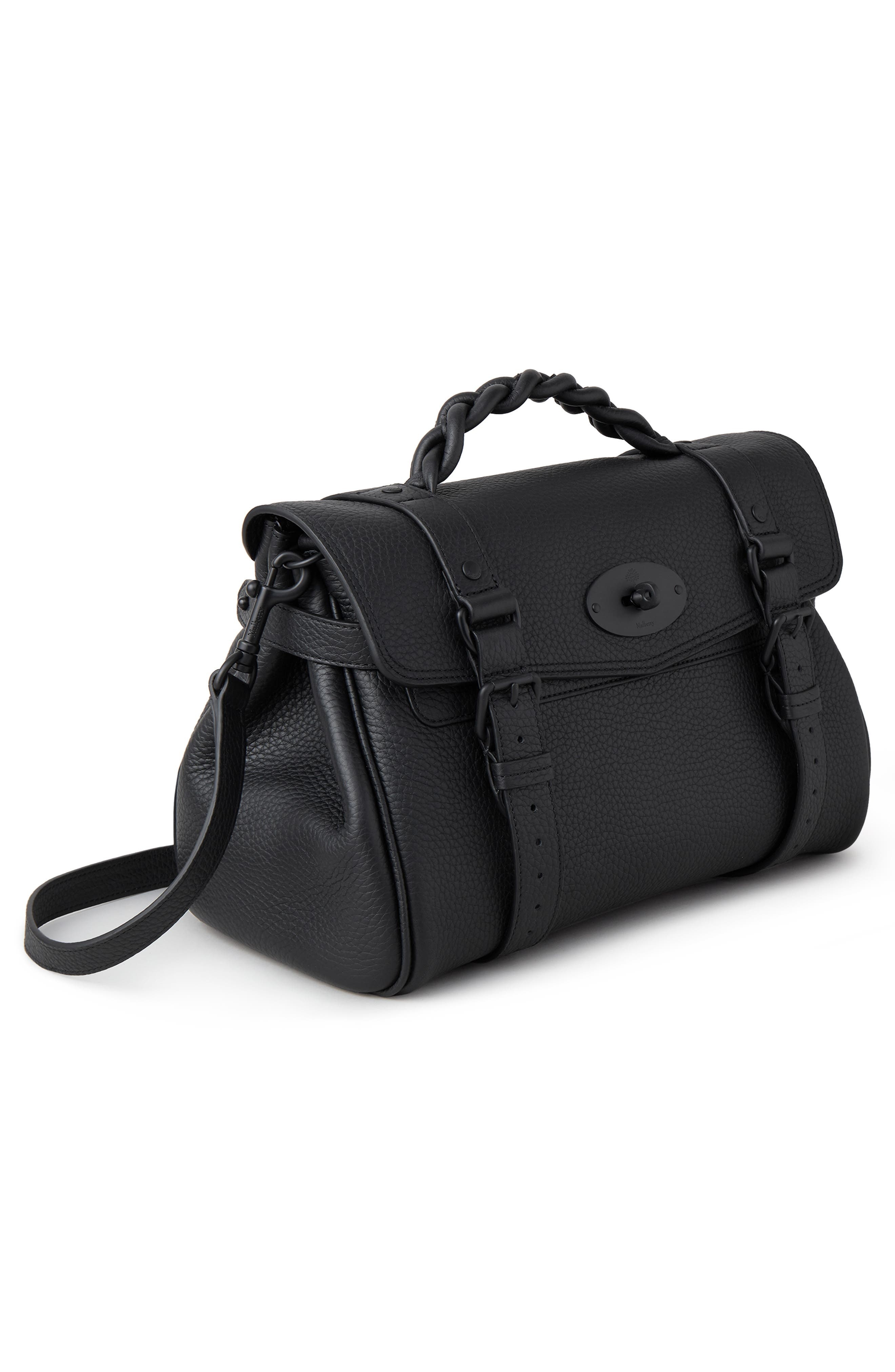 Alexa Heavy Grain Leather Top Handle Bag - 5