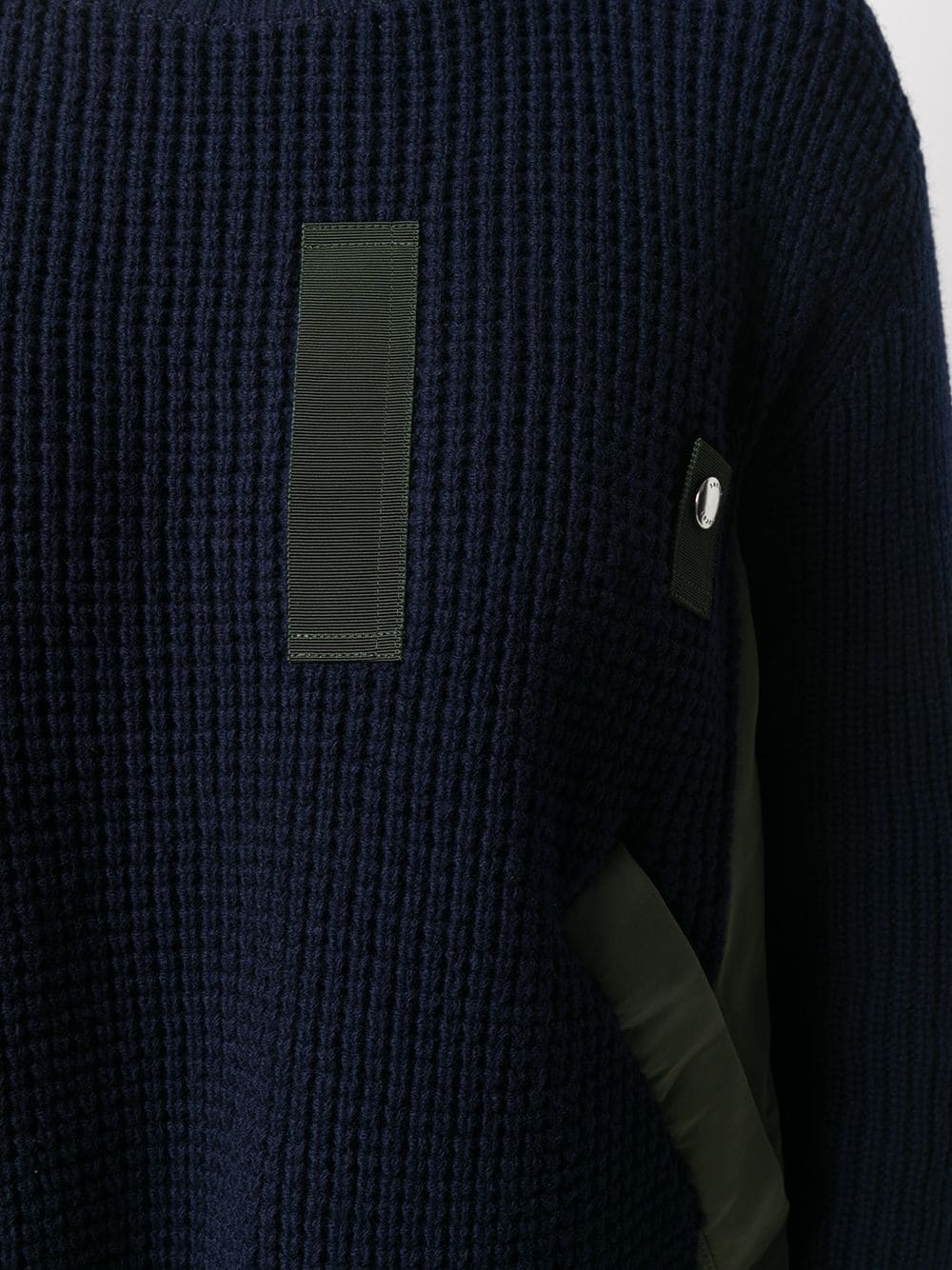 contrast patch-detail jumper - 5