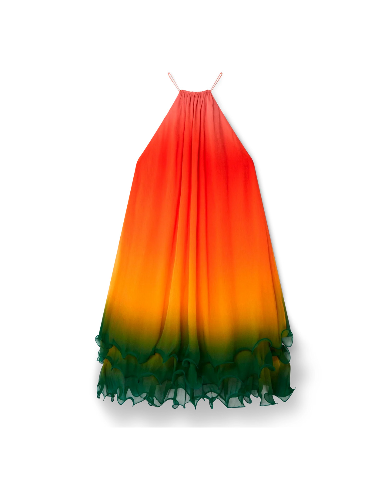 Rainbow Gradient Cocktail Dress - 7