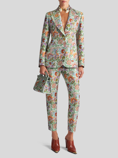 Etro JACQUARD JACKET WITH MULTICOLOURED BOUQUET outlook