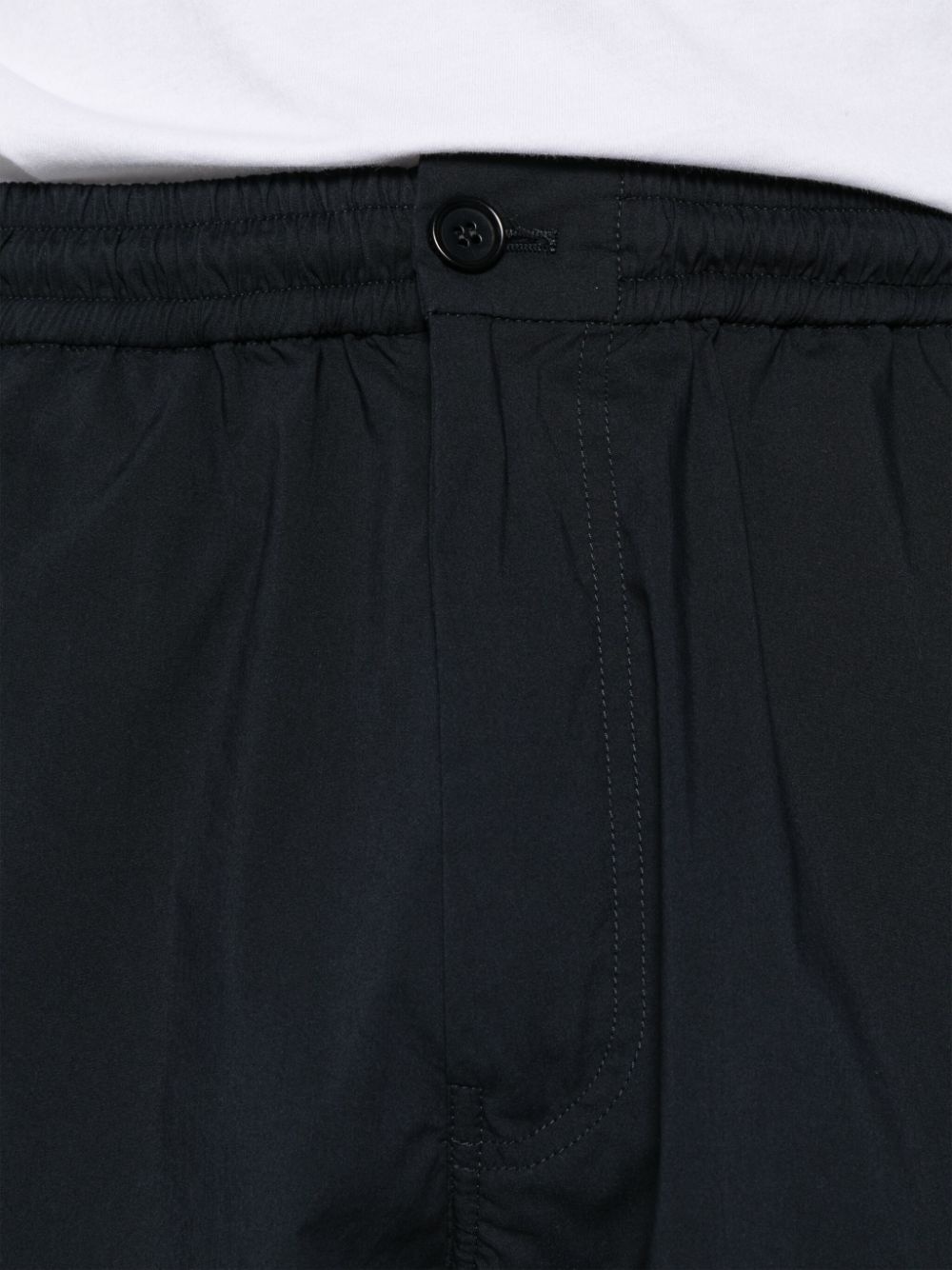 elasticated-waist poplin shorts - 5