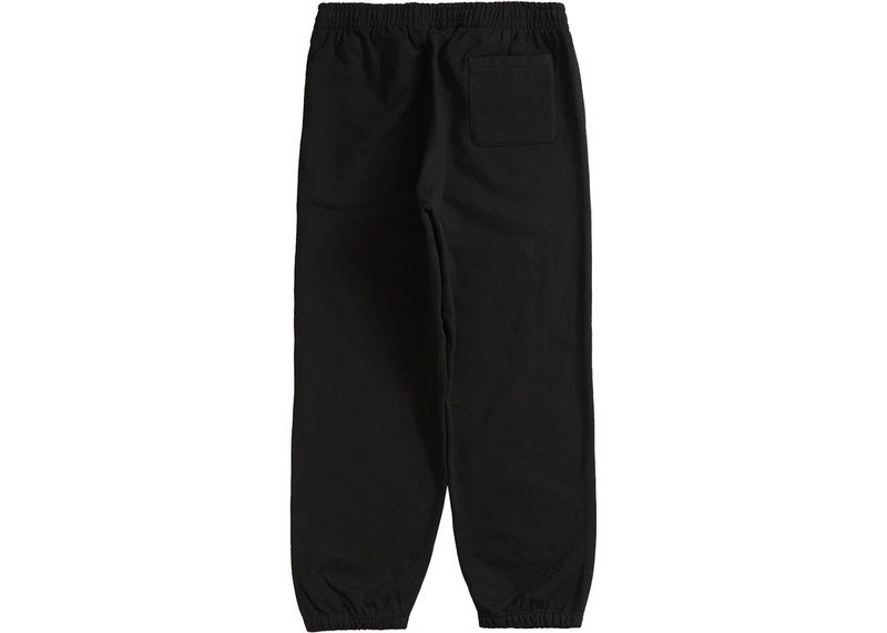 Supreme Supreme Satin Appliqué Sweatpant (FW23) Black outlook