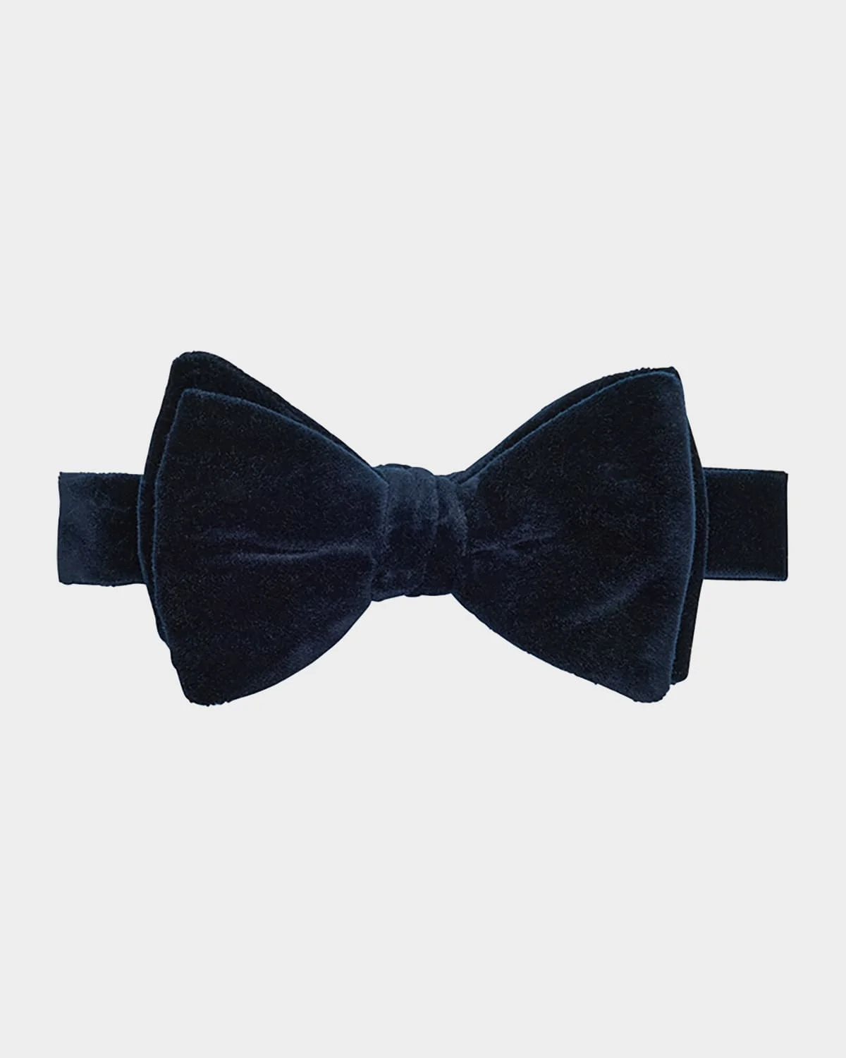 Men's Solid Cotton Bow Tie - 1
