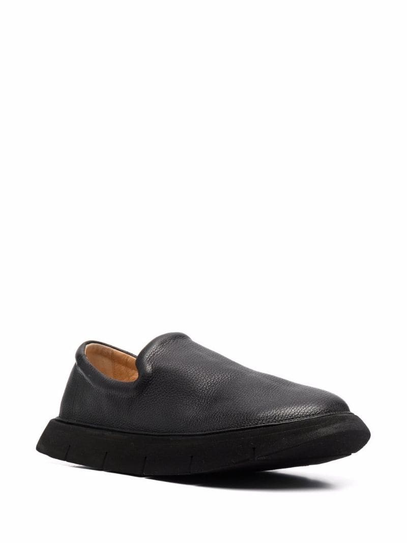 slip-on leather loafers - 3