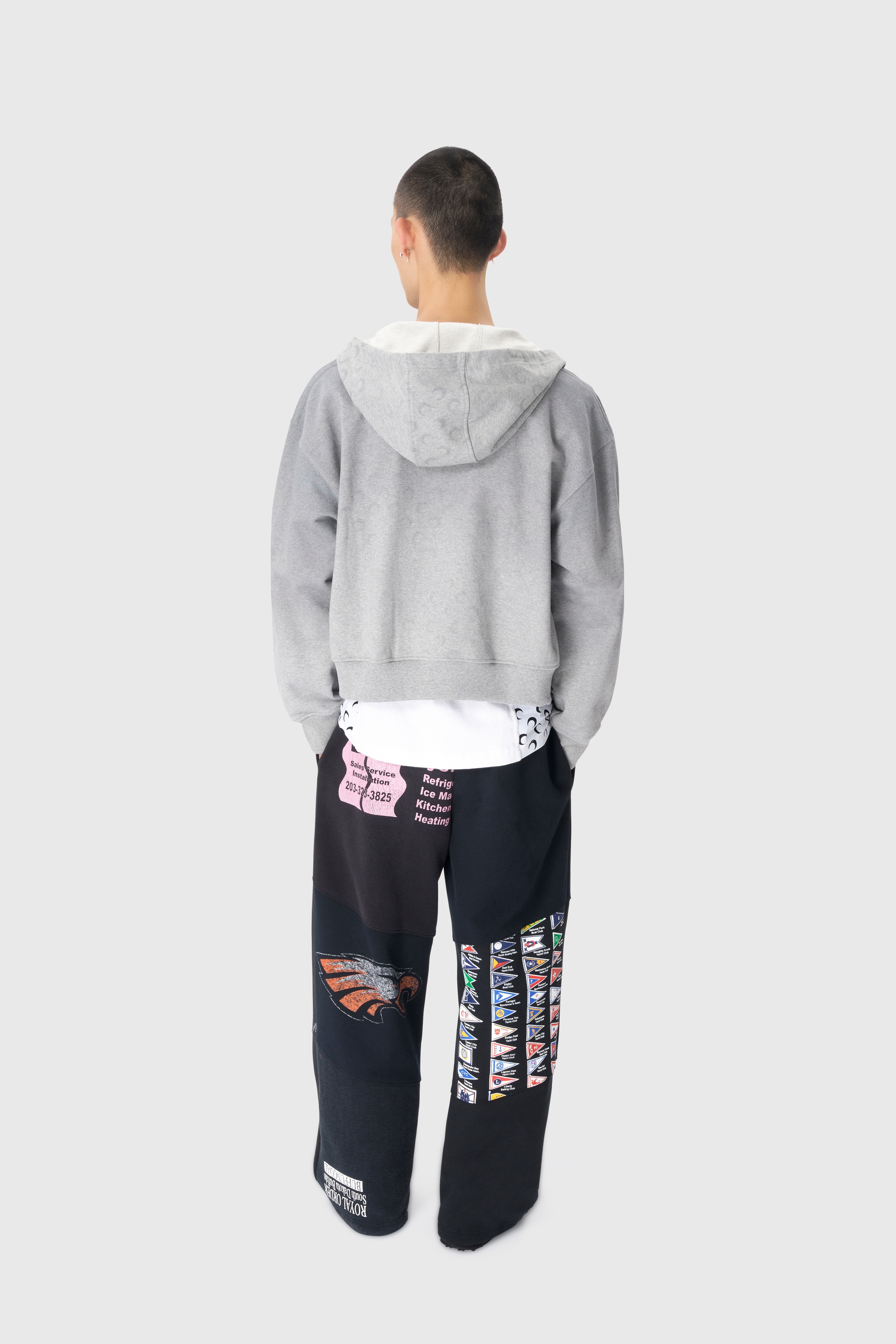 Moon Faded Fleece Zipped Hoodie - 4