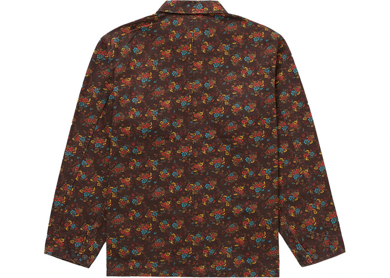Supreme Supreme Denim Chore Coat Coat (SS22) Flowers outlook