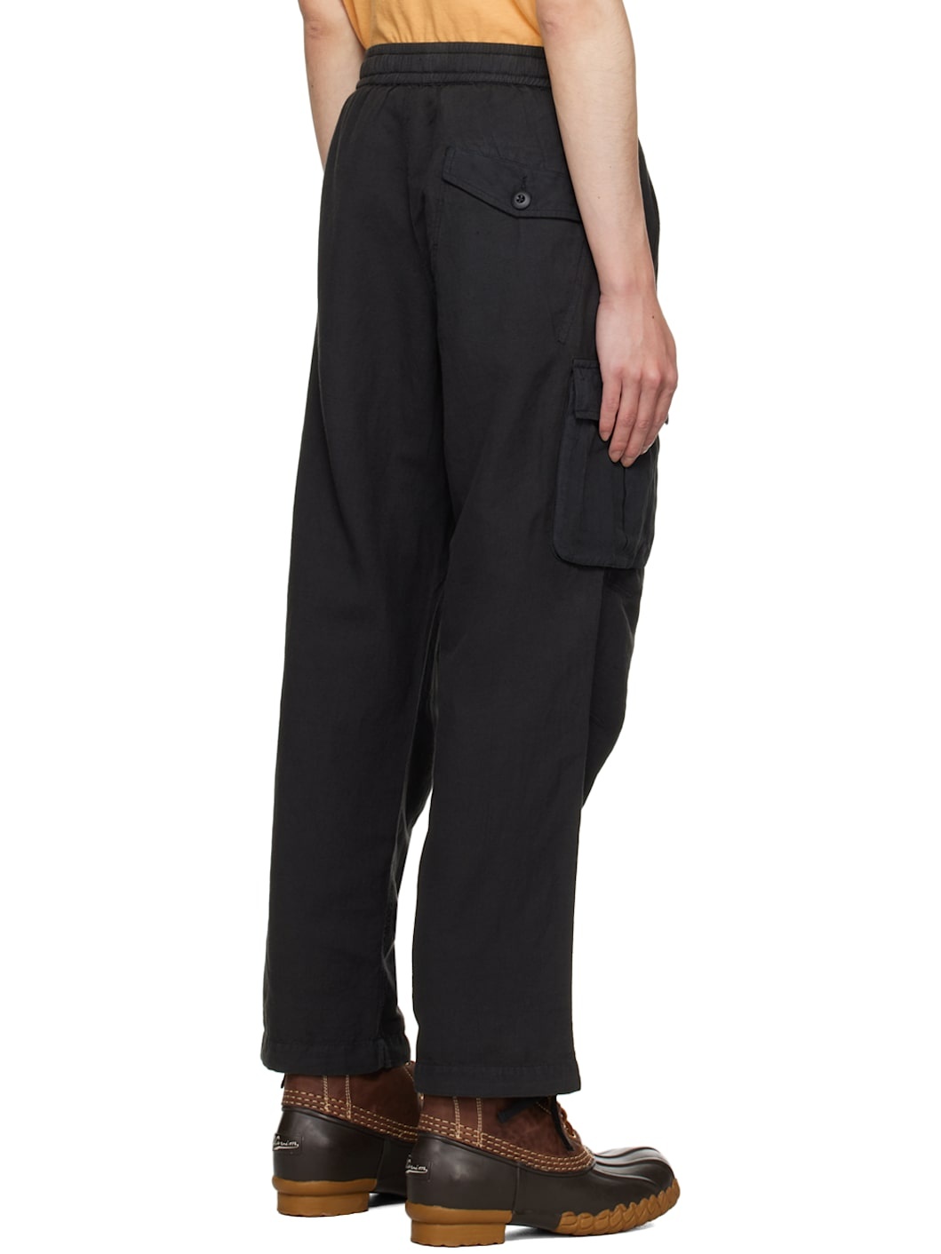 Black Asym Cargo Pants - 3