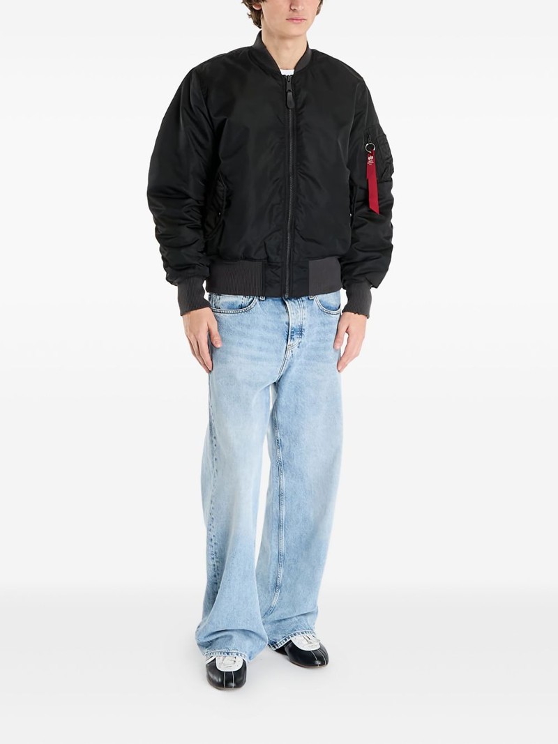 ALPHA INDUSTRIES Alpha Industries MA-1 Distressed internal pocket bomber jacket outlook