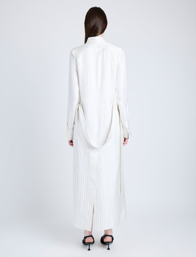 Hannah Dress in Stripe Silk Twill 4