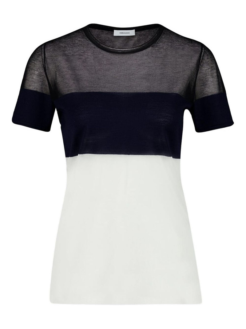 colourblock round-neck sweater 1