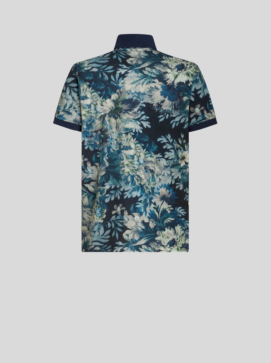 POLO SHIRT WITH FLORAL PRINT - 5