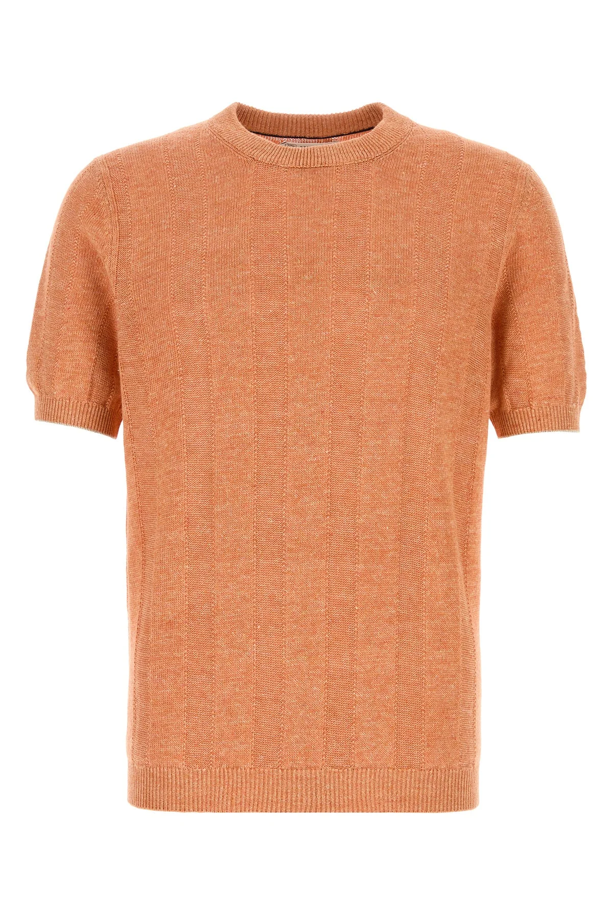 Orange knit t-shirt - 1