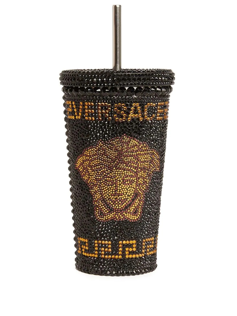 Medusa crystal-embellished travel cup - 1