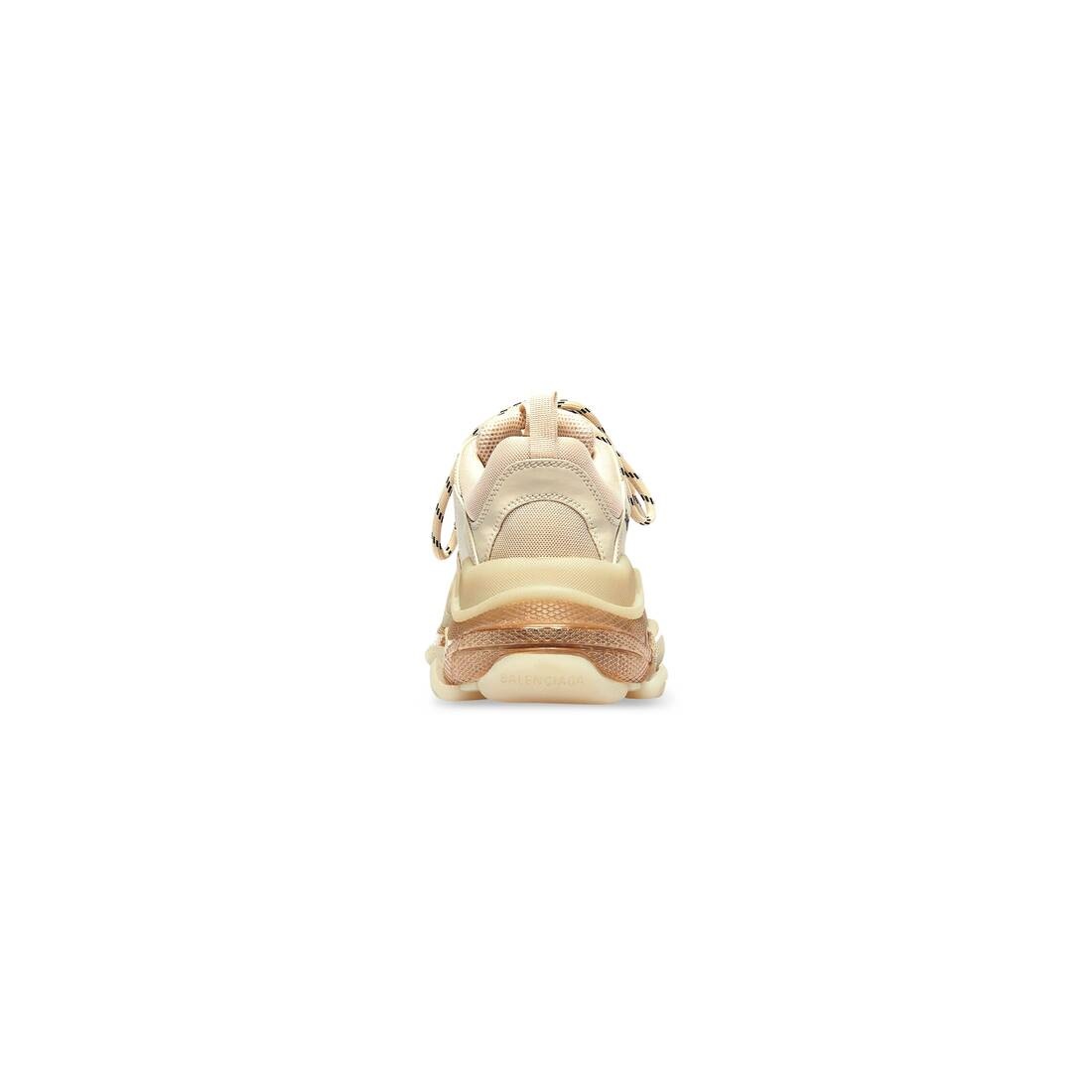 Women's Triple S Clear Sole Sneaker in Beige - 4