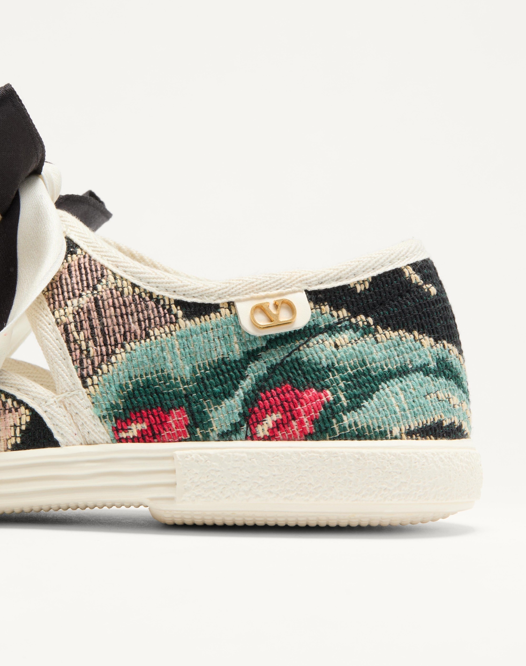 BALLERINA BAY BY BAY SNEAKER IN JACQUARD FABRIC WITH FLORAL EMBROIDERY - 8