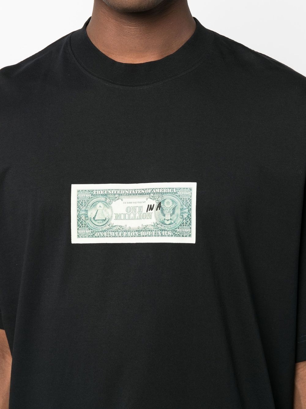 dollar-print cotton T-shirt - 6