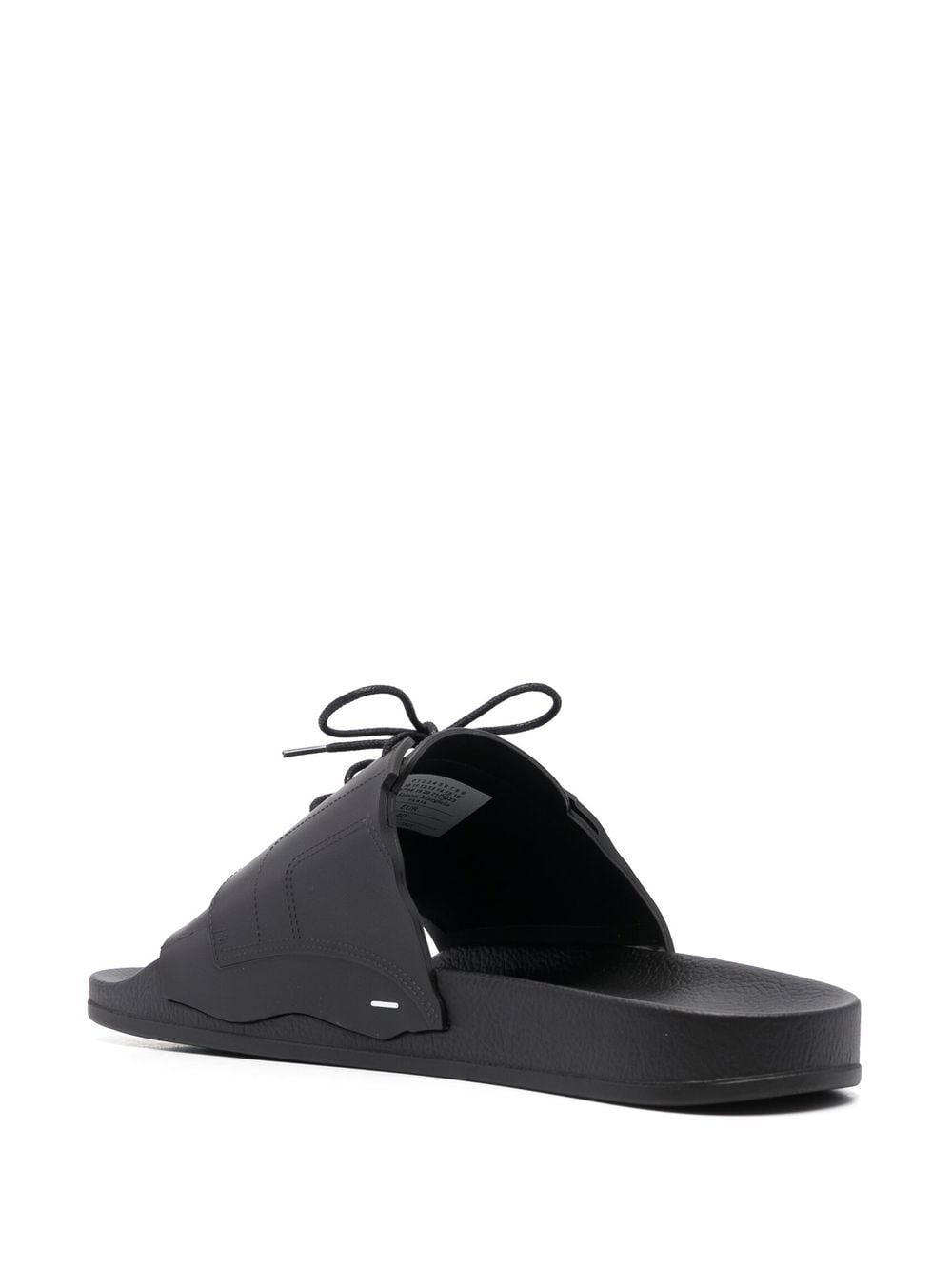 lace-up rubber slides - 3