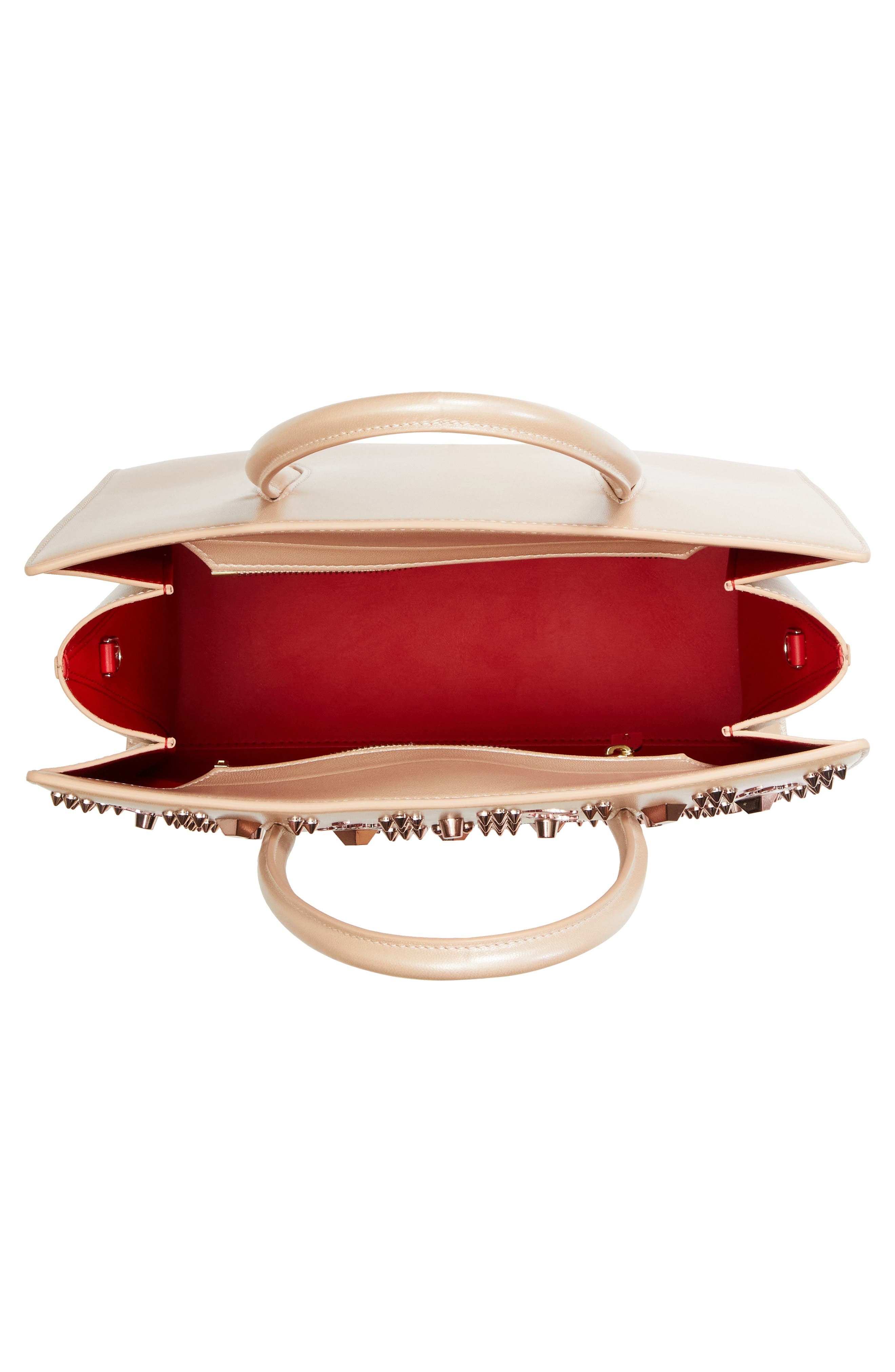 Christian Louboutin Paloma Loubinthesky Leather Top Handle Bag in Leche/Multi at Nordstrom - 5