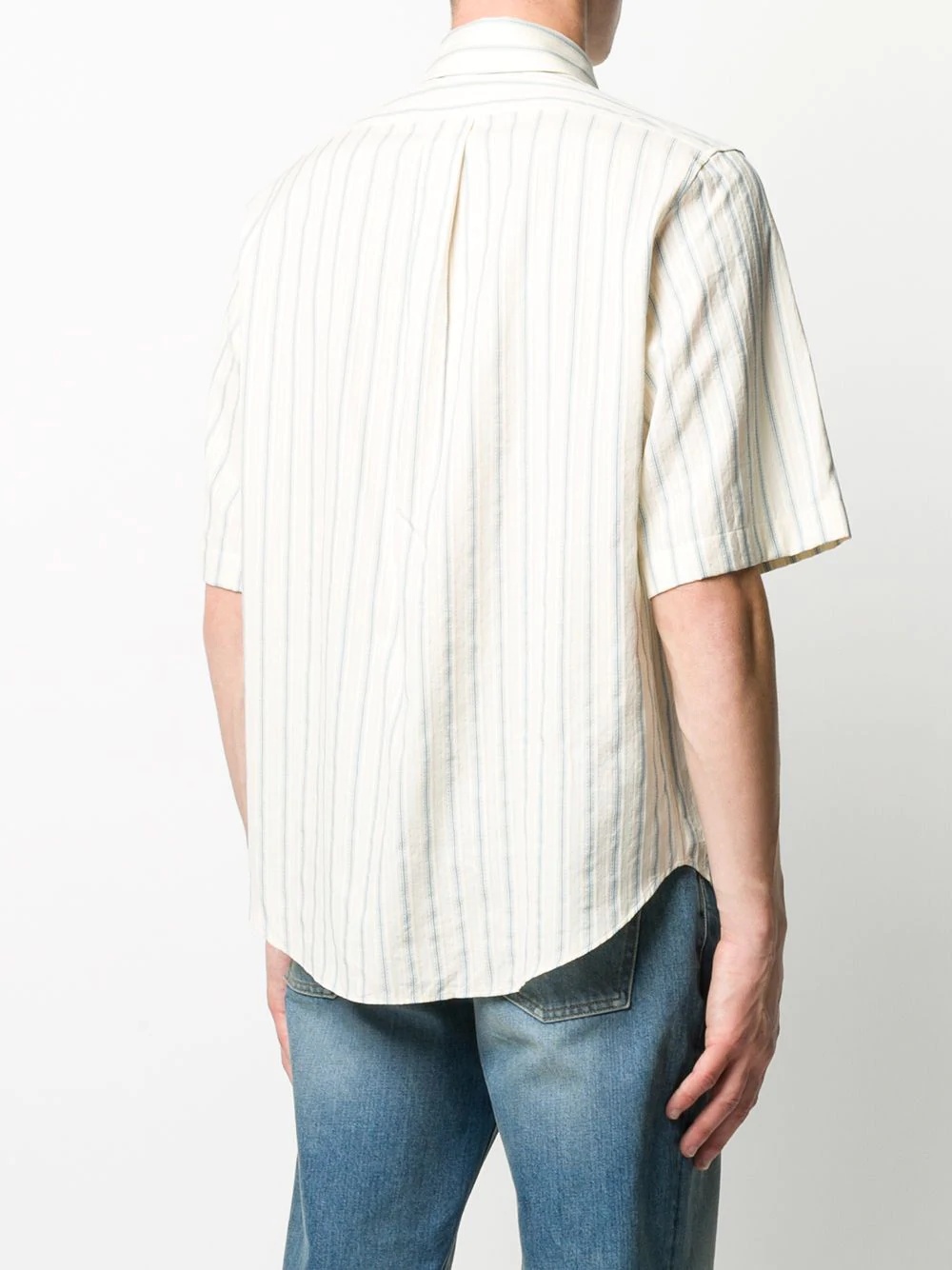 striped short-sleeve shirt - 4