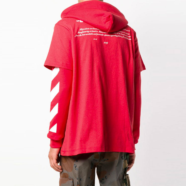 Men's Off-White Portrait Printing Red OMBB042F181920112030 - 3