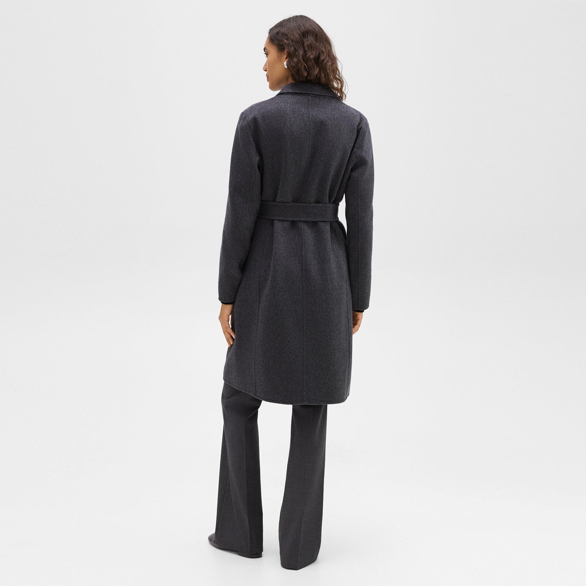 Wrap Coat in Double-Face Wool-Cashmere - 4