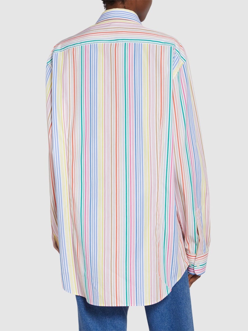 Striped poplin shirt - 3