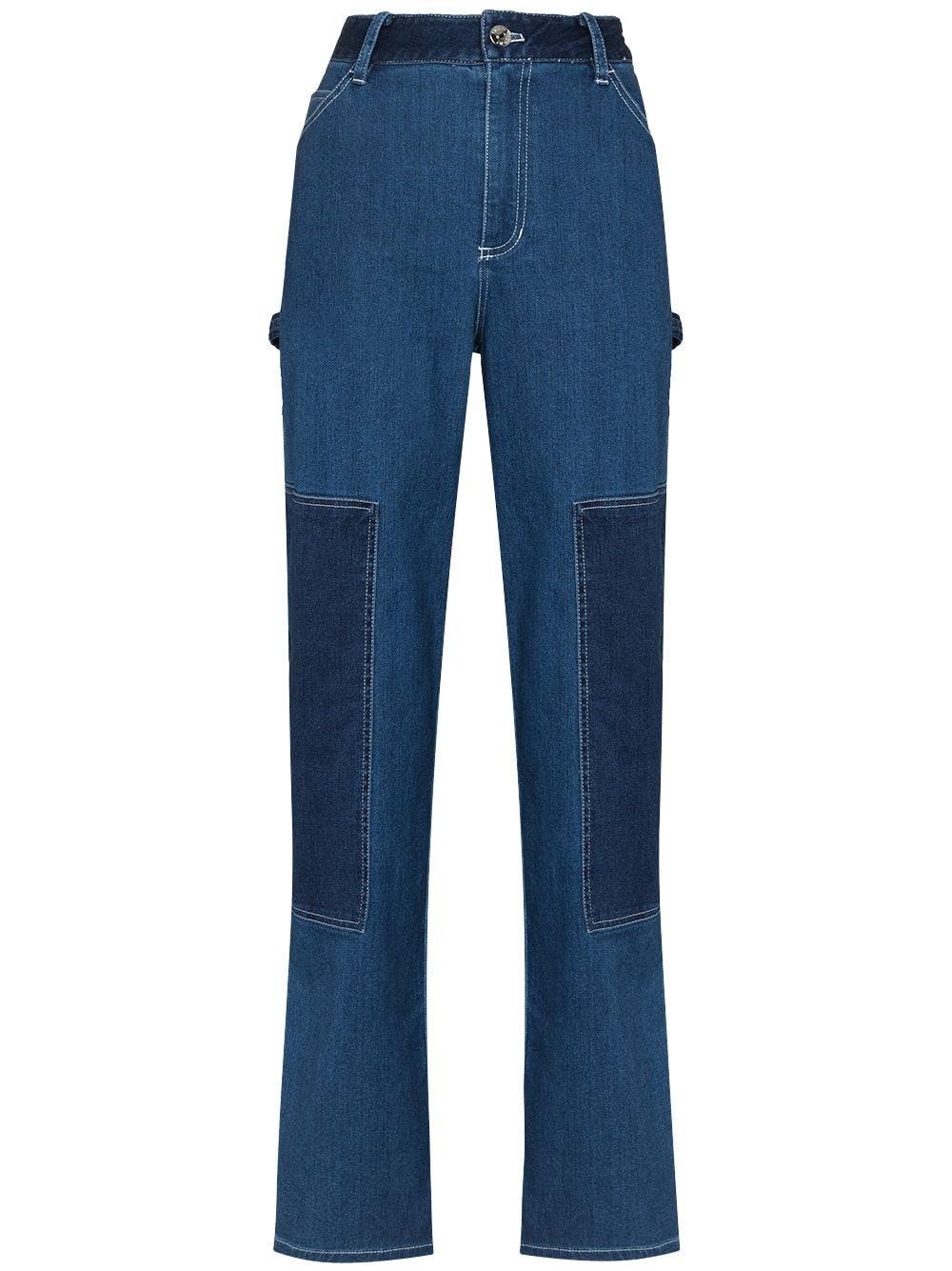 Painter panelled denim trousers - 1