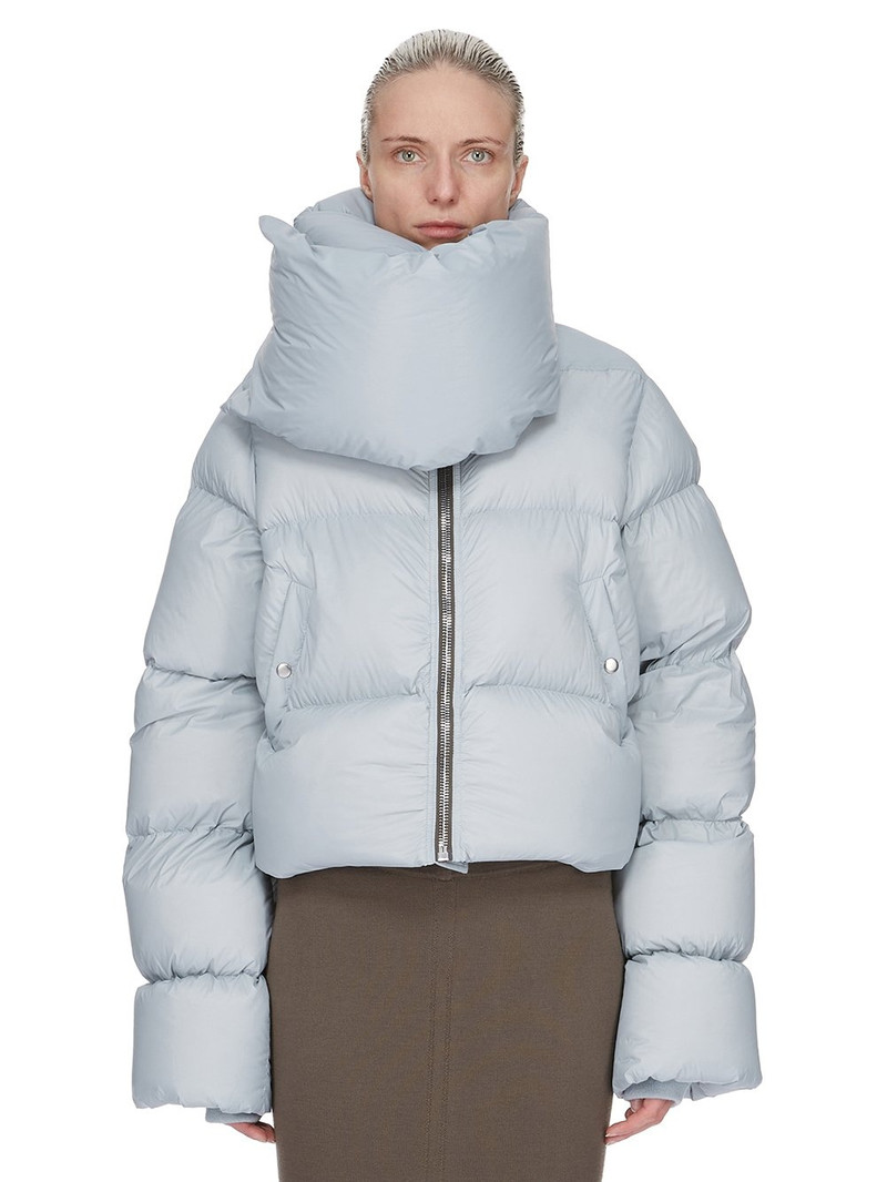 Funnel Neck Jacket Pale Blue 1