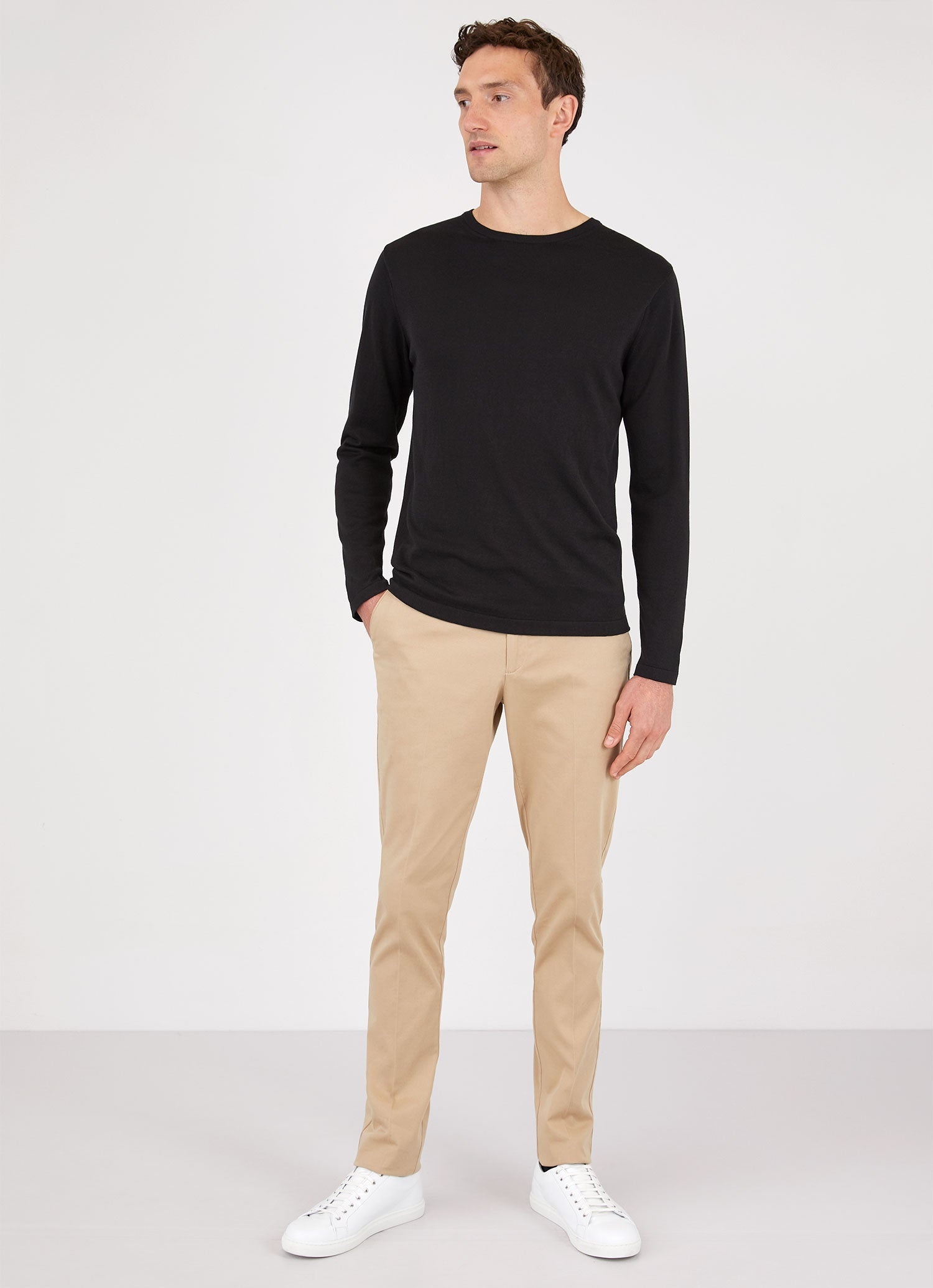 Sea Island Cotton Crew Neck Jumper - 3