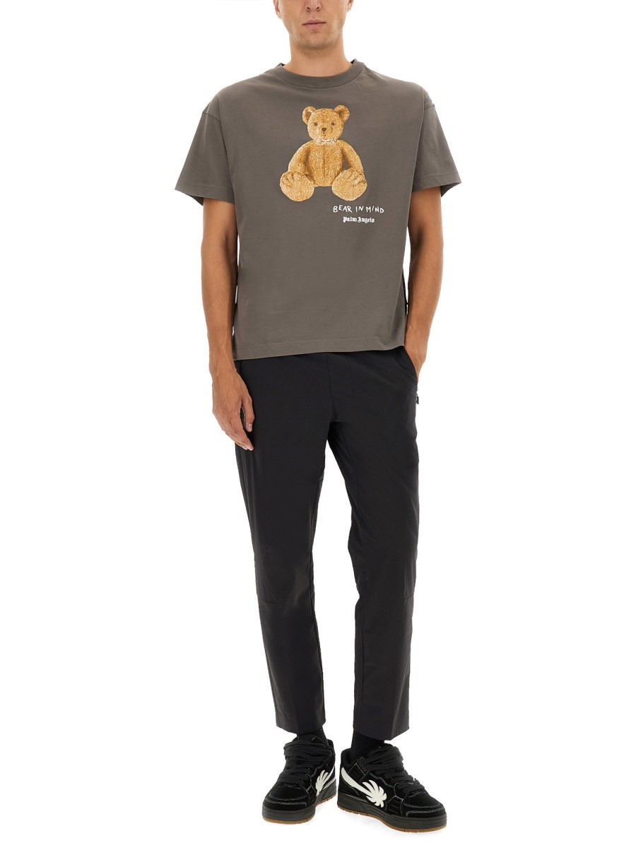 BEAR IN MIND COTTON T-SHIRT WITH PRINT - 2