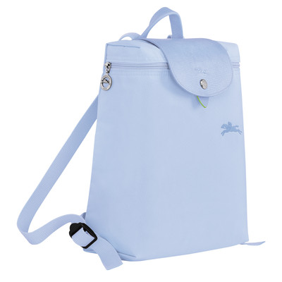 Longchamp Le Pliage Green M Backpack Sky Blue - Recycled canvas outlook