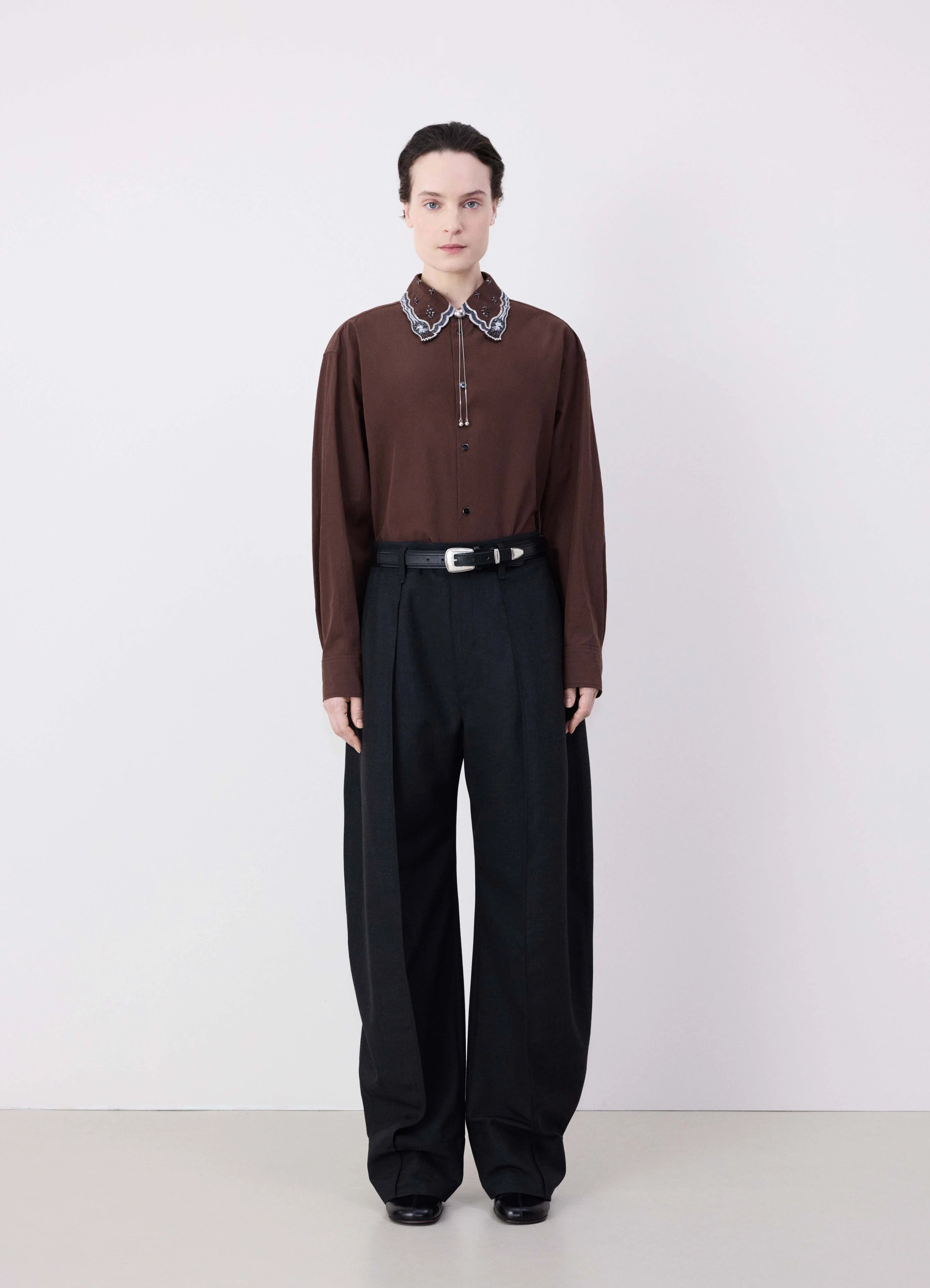 CURVED VOLUME TAILORED PANTS - 3