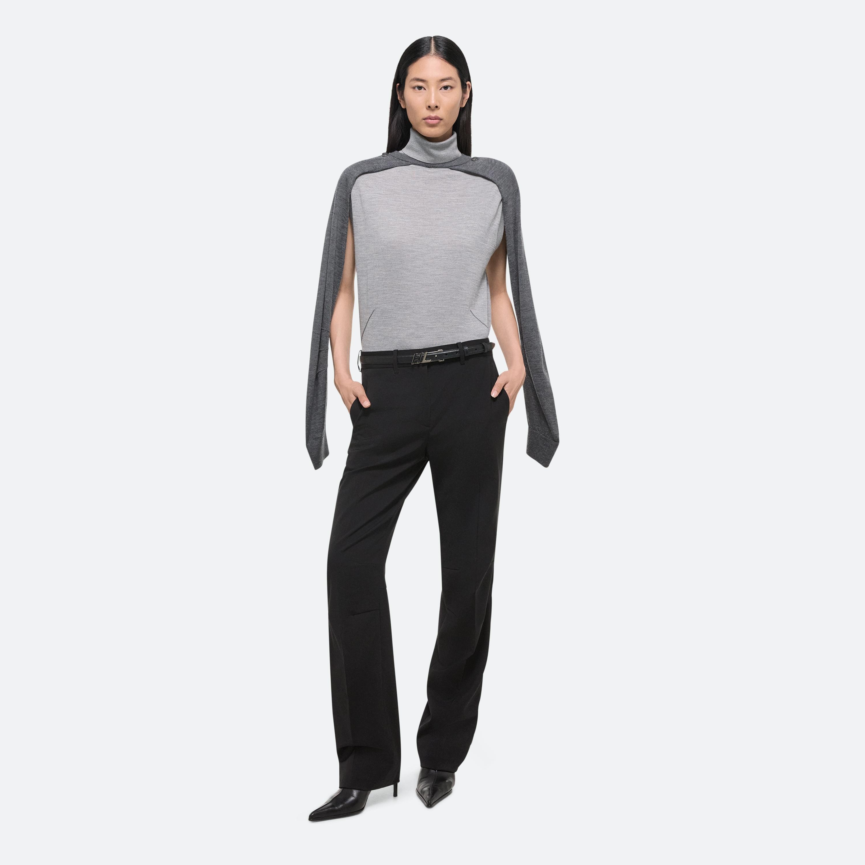 APEX SHRUG TURTLENECK SWEATER - 2