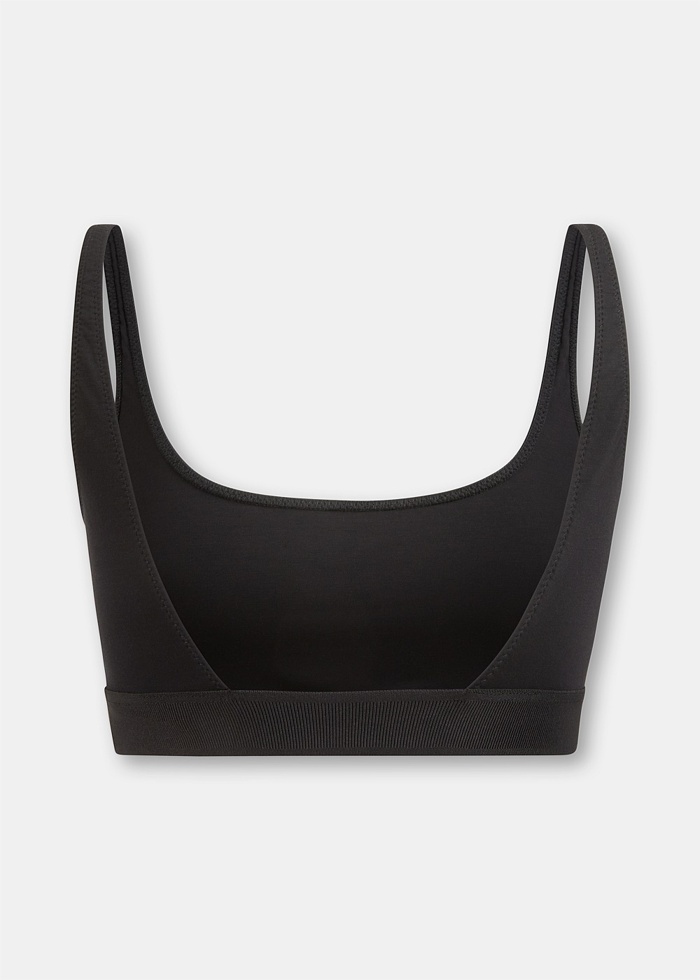 Black Modal Signature Logo Bralette - 6