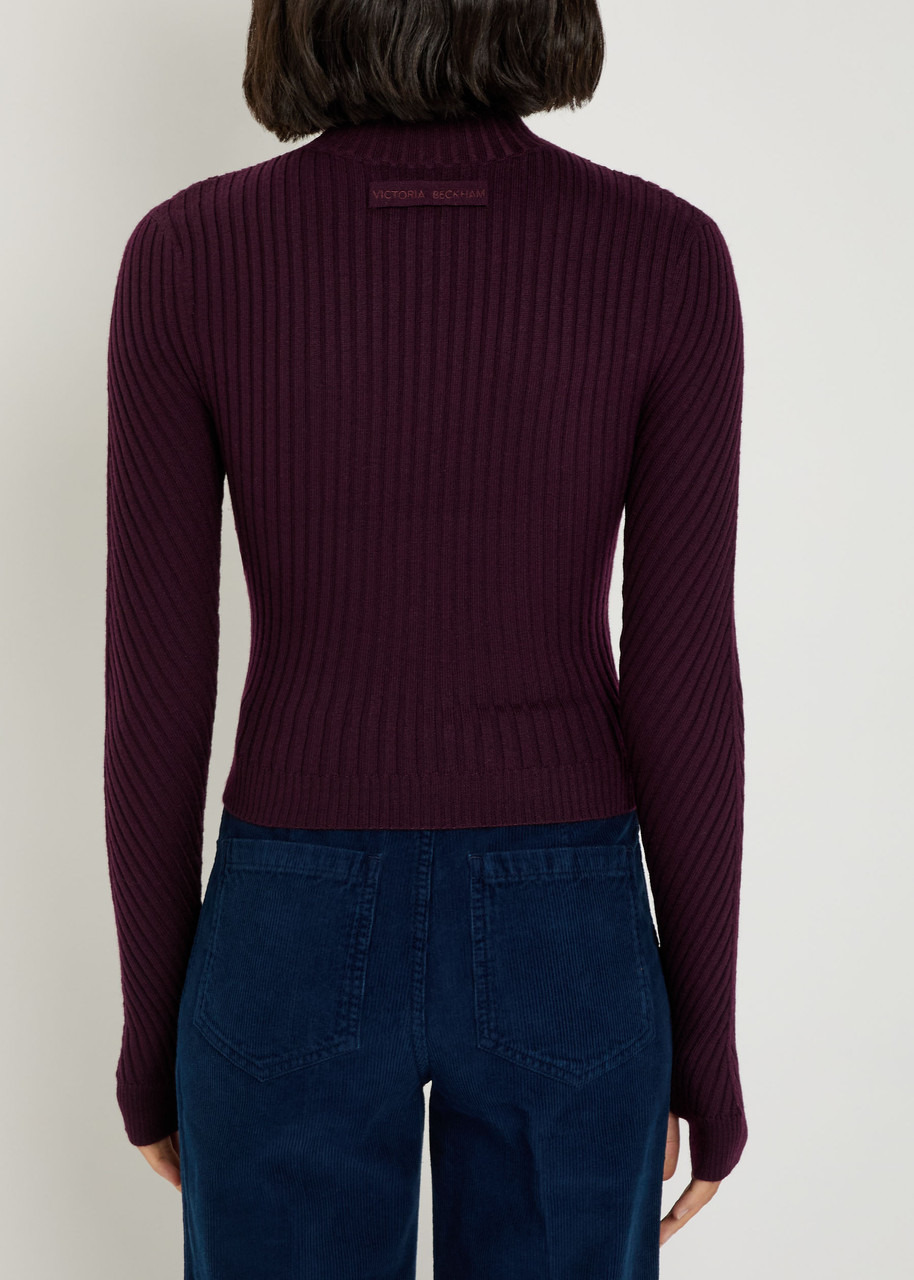 Victoria Beckham Ribbed Merino Wool top - 3