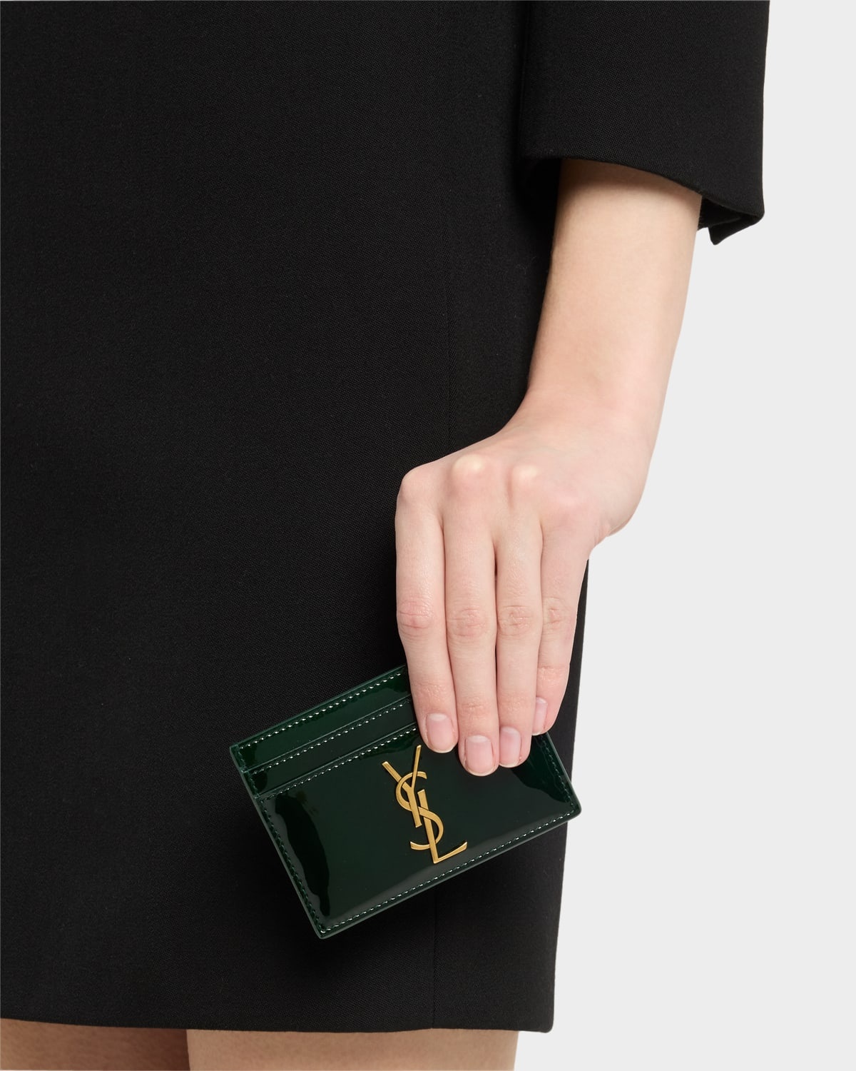 YSL Card Holder in Patent Leather - 2