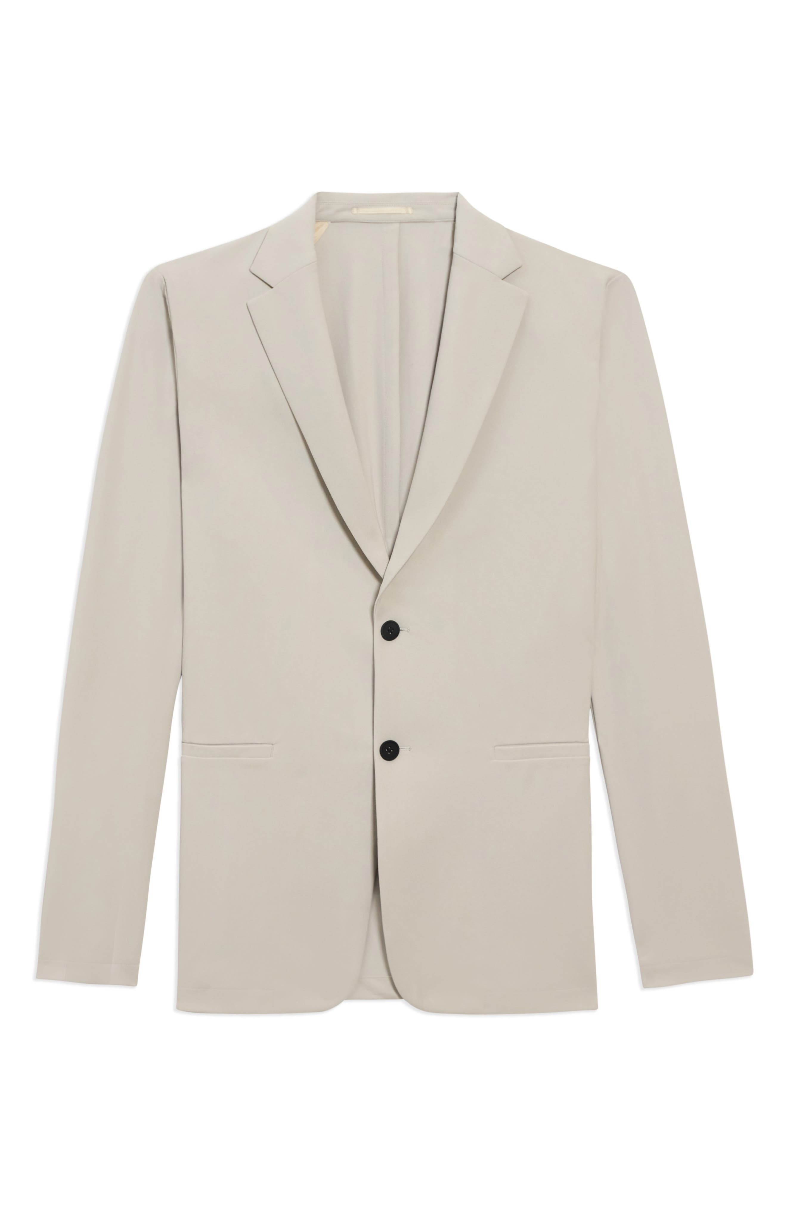 Theory Clinton Precision Ponte Knit Blazer in Putty - 4