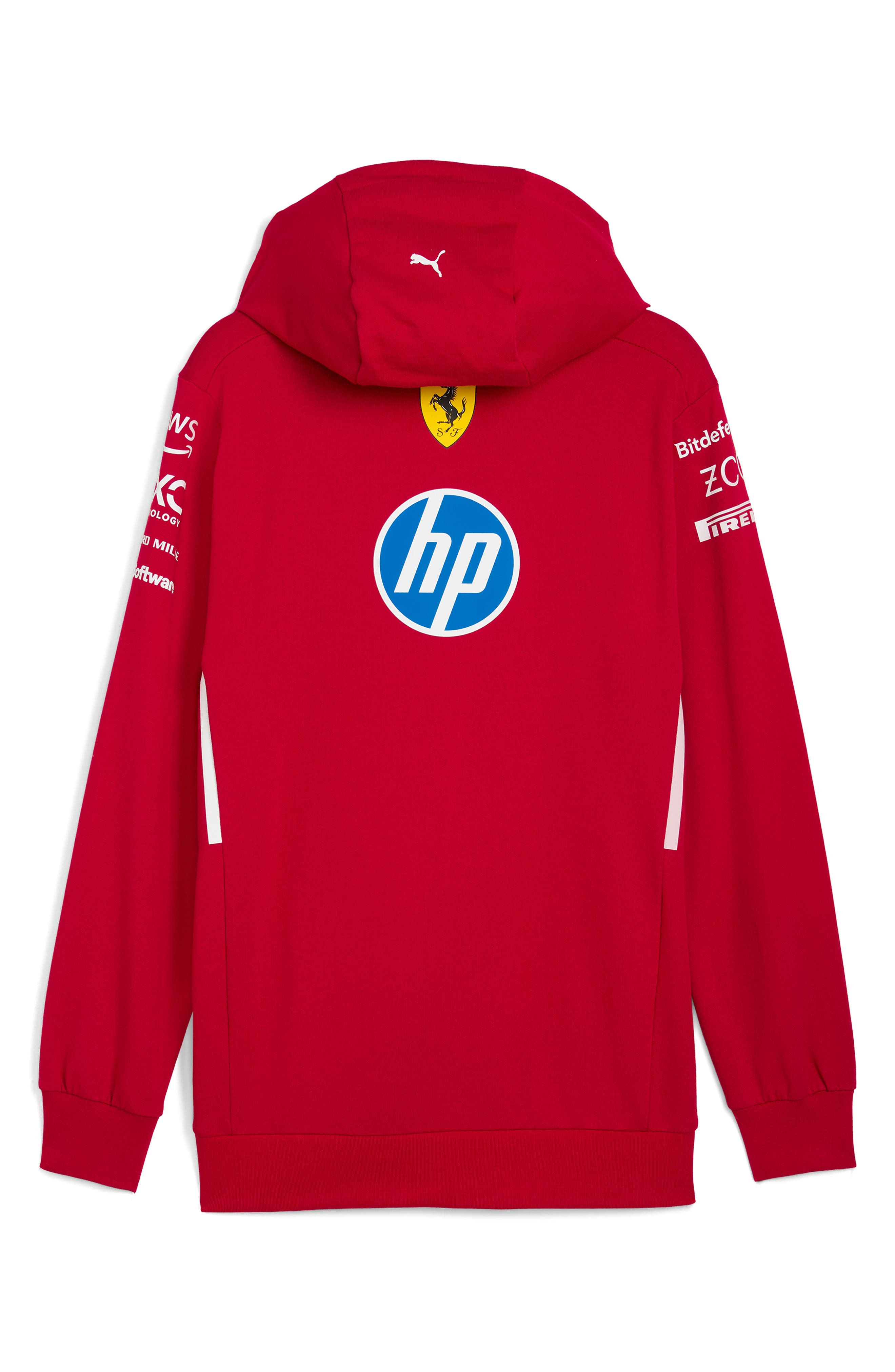 PUMA x 2025 Scuderia Ferrari HP Driver Hoodie in Dark Cherry at Nordstrom - 4