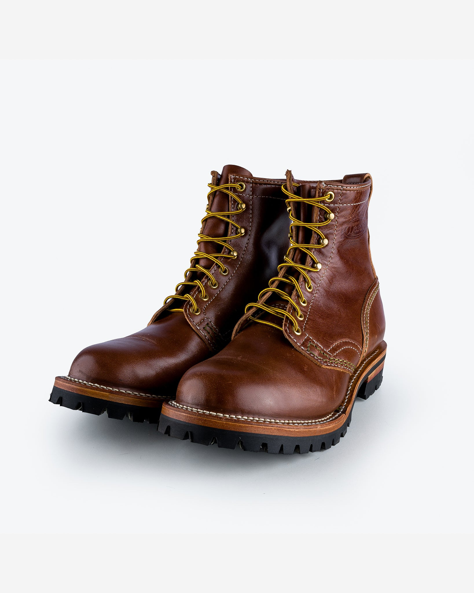 IHWE-JMHH-BRN Iron Heart Int'l x Wesco® - 8" Horween Horsehide Jobmaster® Boot - Brown - 13