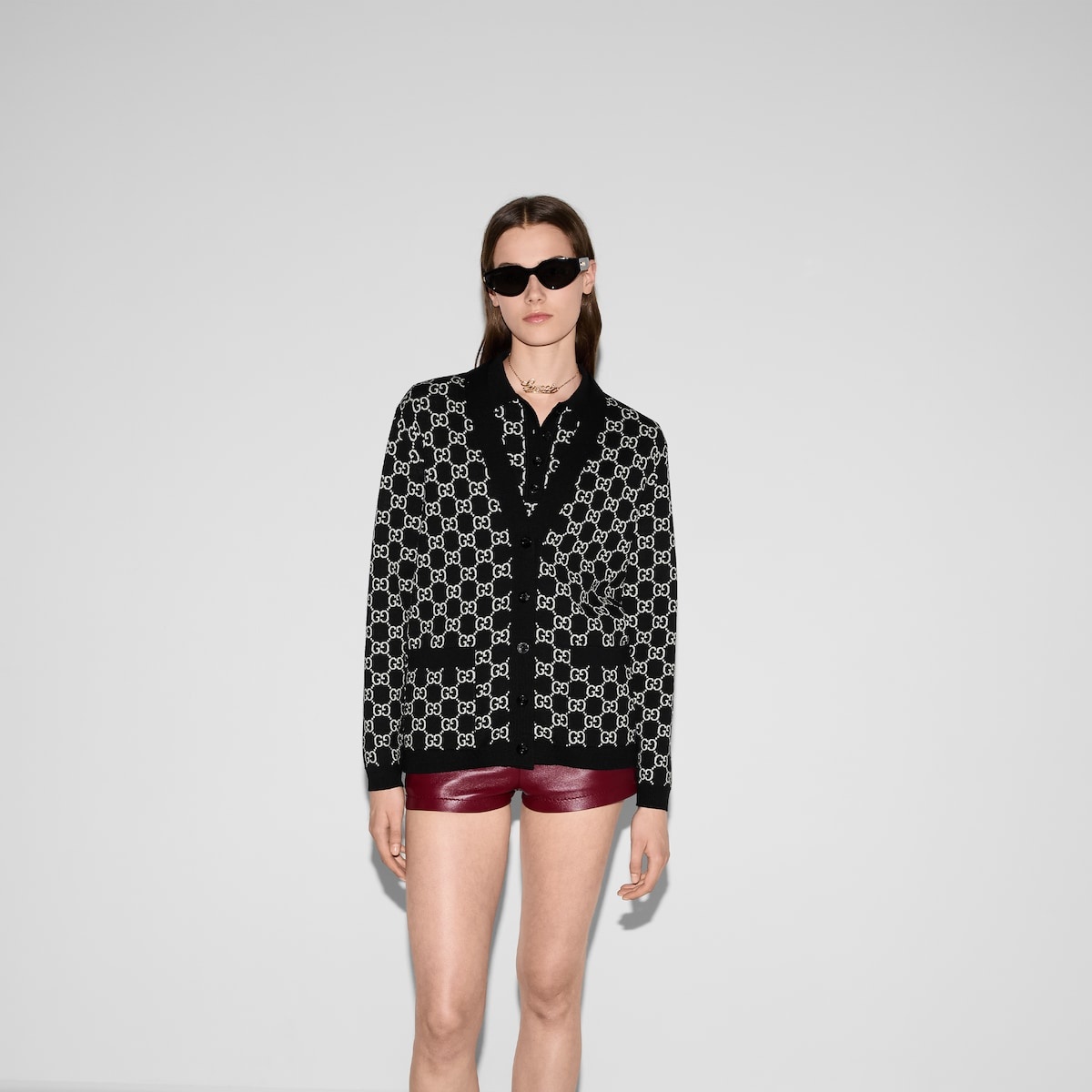 Reversible GG wool jacquard cardigan - 3