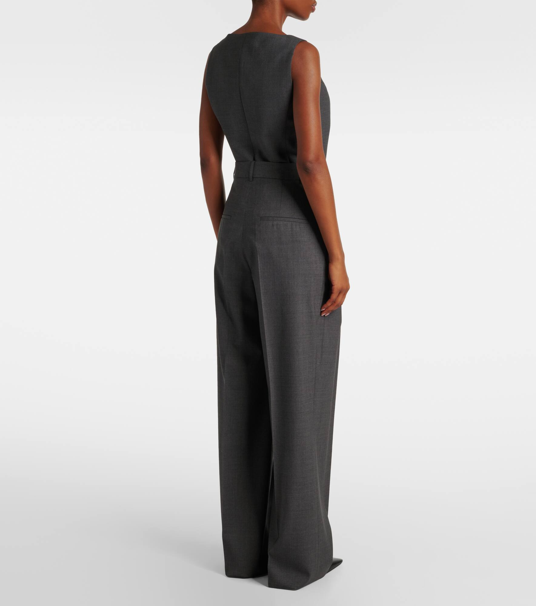 Pleated wool suit pants - 3