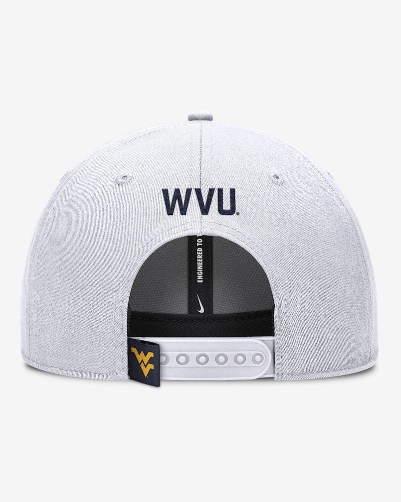 Nike West Virginia On-Field Rise Gameday Men's Nike Dri-FIT College Trucker Adjustable Hat outlook