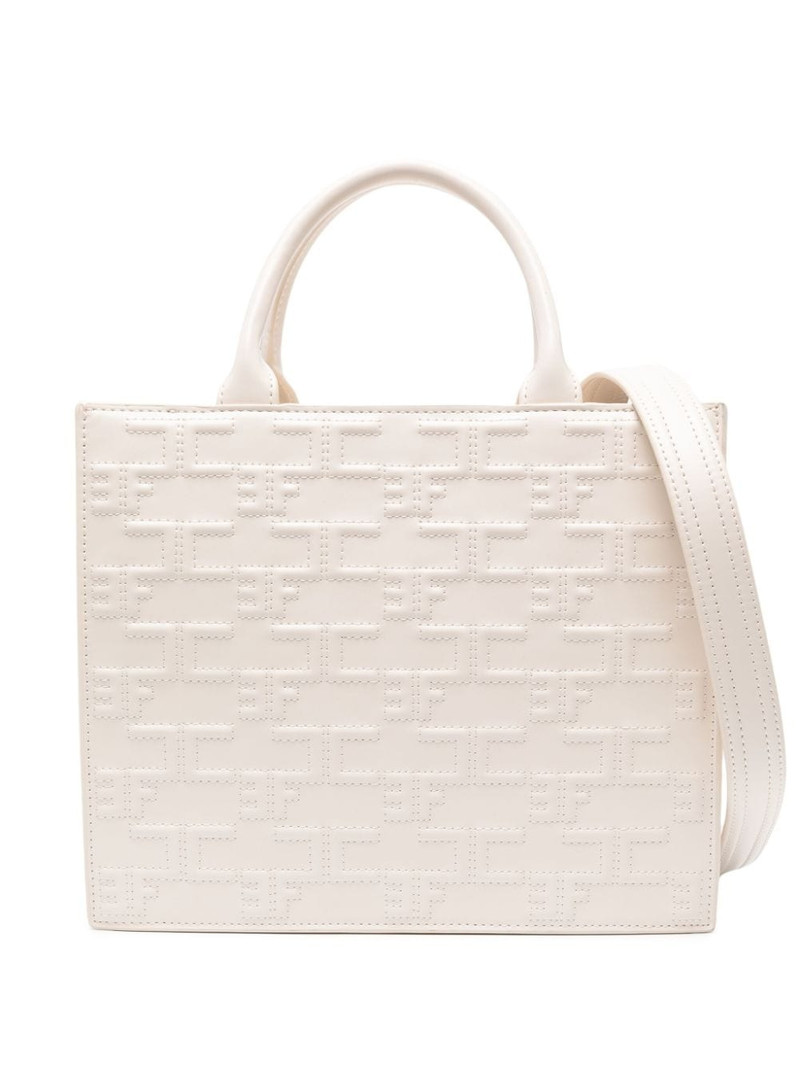 embossed-monogram tote bag 1