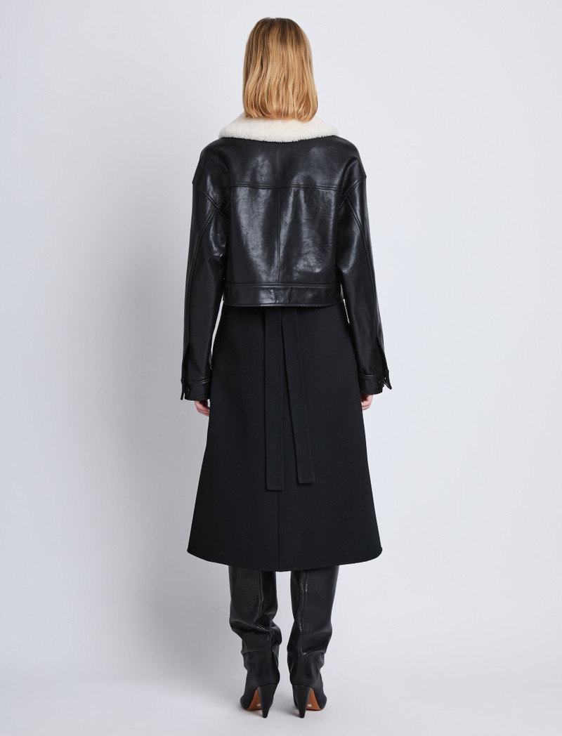 Judd Jacket With Shearling Collar in Leather 5
