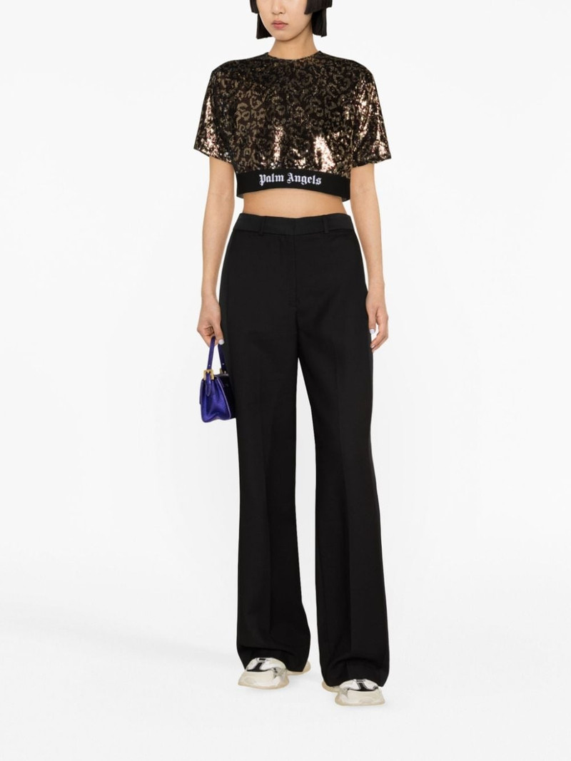 Palm Angels sequin-embellished crop top outlook
