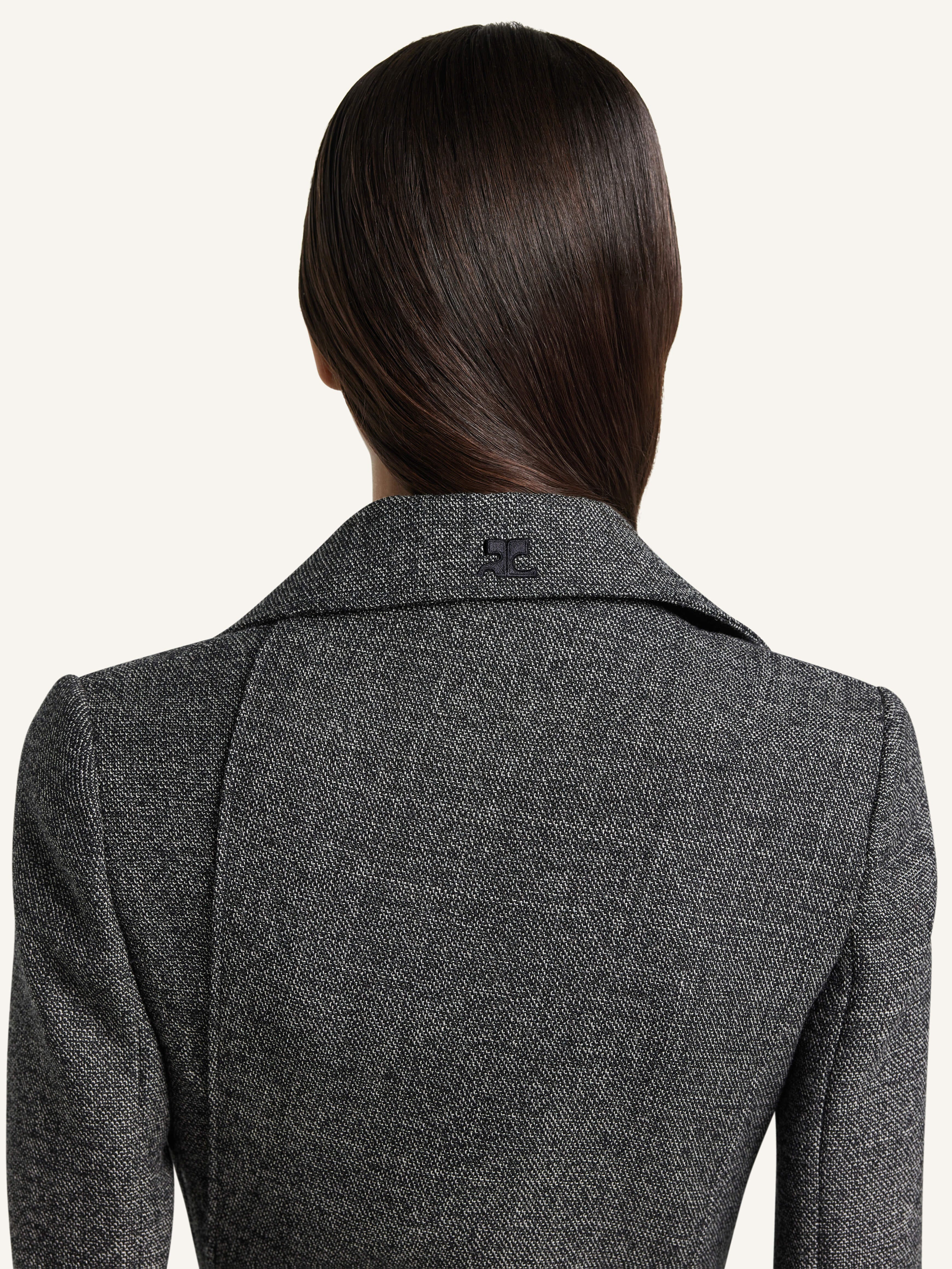 OBLIQUE CAVIAR COAT - 5