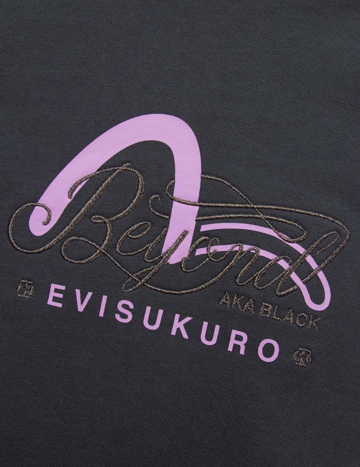 Seagull Print and Slogan Embroidery Oversized Hoodie - 9